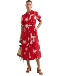 Phase Eight - Petite Delphine Belted Midi Shirt Dress - Lyst