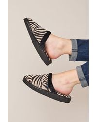 Moshulu - 'Baba' Animal Print Mule Slippers - Lyst