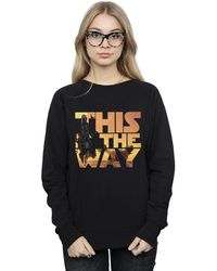 Star Wars - The Mandalorian The Way Poster Text Sweatshirt - Lyst
