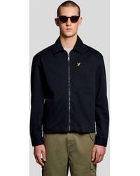 Lyle & Scott - Enzyme Wash Zip Through Overshirt - Lyst