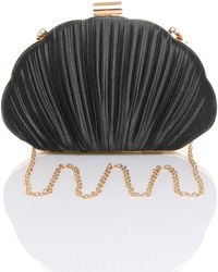 AJVANI - Evening Pleated Satin Prom Party Bag - Lyst