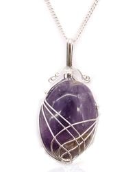 KDMD - Swirl Wrapped Gemstone Necklace - Lyst