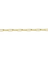 Jewelco London - 9Ct Oval Pill Paperclip 2.5Mm Chain Link Necklace - Lyst