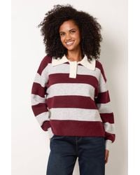 Blue Vanilla - Long Sleeve Button Up Collar Jumper - Lyst