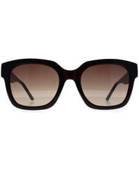 Guess - Square Dark Havana Gradient Gf6128 - Lyst
