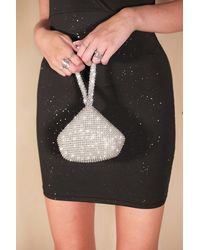 Where's That From - 'diamante' Mini Chainmail Pouch Bag - Lyst