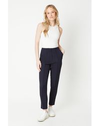 Dorothy Perkins - Stitch Detail Tapered Trouser - Lyst