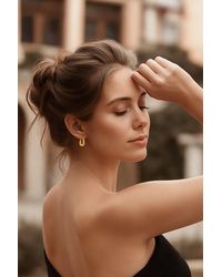 Otis Jaxon London - Polished Huggie Hoop Sterling Earrings - Lyst