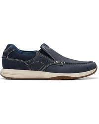 Clarks - Sailview Step Loafer Nubuck Slip Ons, Boat Shoes - Lyst