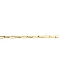 Jewelco London - 9Ct Oval Pill Paperclip 2.5Mm Chain Link Bracelet 7.5Inch - Lyst