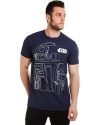 Star Wars - R2d2 Outline Cotton T-shirt - Lyst