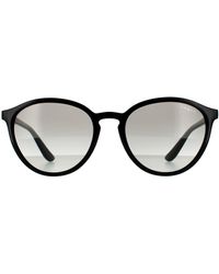 Vogue - Round Black Grey Gradient Sunglasses - Lyst