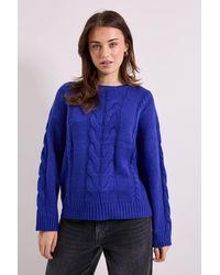 Dorothy Perkins - Cable Knitted Crew Neck Jumper - Lyst