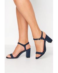 Yours - Wide Fit & Extra Wide Fit Block Heel Sandal - Lyst