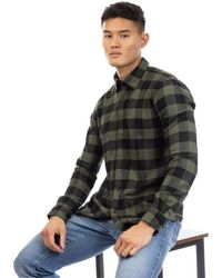 Peter Werth - Brodie Checked Collared Long-Sleeved Shirt - Lyst
