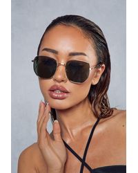 MissPap - Tinted Metal Frame Sunglasses - Lyst