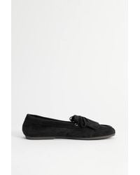 Oasis - Laura Faux Suede Tassel Detail Boat Shoes - Lyst