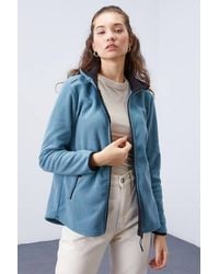 TOMMY LIFE - Plush Zip-Front Sweatshirt - Lyst