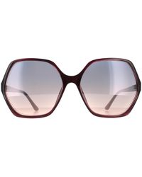 Guess - Fashion Violet Violet Gradient Mirror Sunglasses - Lyst