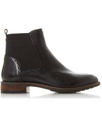 Dune - 'quant' Leather Chelsea Boots - Lyst