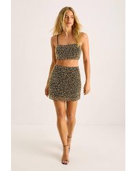 Nasty Gal - Stud Embellished Mini Skirt Co-Ord - Lyst
