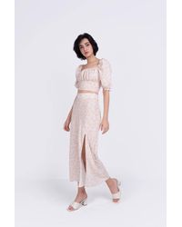 Shnoo - Ruched Bustier Crop Top - Lyst