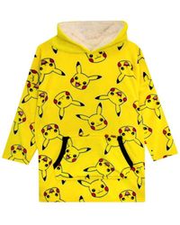 Pokemon - Pikachu Oversized Fleece Blanket Hoodie Loungewear - Lyst