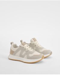 Boohoo - Contrast Panel Chunky Sneakers - Lyst
