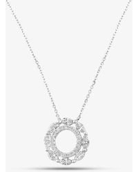 T.H.Baker - 18Ct 0.66Ct Marquise & Brilliant Cut Diamond Circle Pendant Necklace P38157Gw18Dd - Lyst