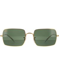 Ray-Ban - Square Legend Gold G-15 Green Sunglasses - Lyst