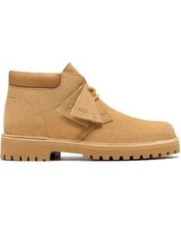 Clarks - Dsrt2456 Rock Light Tan Suede Ankle Boots, Desert Boots, Lace Up - Lyst