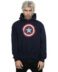 Marvel - Captain America Civil War Distressed Shield Hoodie - Lyst