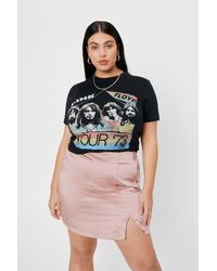 Nasty Gal - Plus Size Pink Floyd Tour Graphic Band T-shirt - Lyst