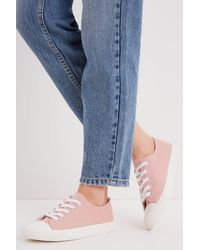 Dorothy Perkins - Pink Icon Canvas Trainers - Lyst