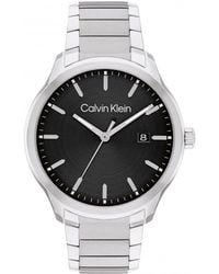 Calvin Klein - Define Sterling Silver Fashion Analogue Quartz Watch - 25200348 - Lyst