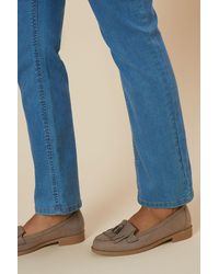 Dorothy Perkins - Wide Fit Leigh Fringe Loafers - Lyst