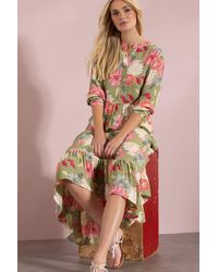Klass - Bouquet Print Maxi Dress - Lyst