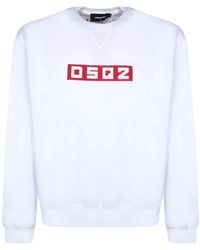 DSquared² - Small Block Logo Sweatshirt - Lyst