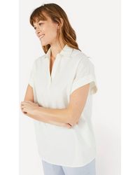 DAMART - 1 Pack Blouse Plain 100% Cotton Loose Regular Length - Lyst