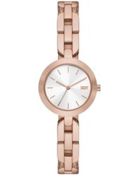 DKNY - Plated Stainless Steel Fashion Analogue Quartz Watch - Ny6628 - Lyst