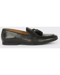 Burton - Black Leather Smart Tassel Loafers - Lyst