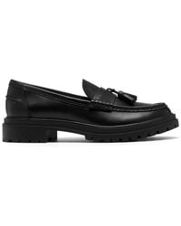 Clarks - Brena Edge Leather Loafers, Slip Ons - Lyst