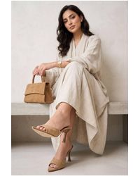 Miss Diva - Laverna Plain Band Heeled Mules - Lyst