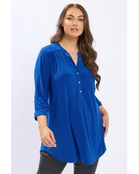 Yours - Half Placket Shirt - Lyst