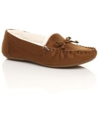 AJVANI - Flat Heel Boat Shoes Moccasins Slippers - Lyst