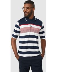 MAINE - Block Placement Stripe Polo - Lyst