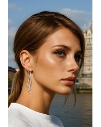 Otis Jaxon London - Art Deco Sterling Dangle Earrings - Lyst