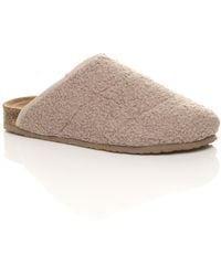 AJVANI - Flat Heel Footbed Mules Slippers - Lyst