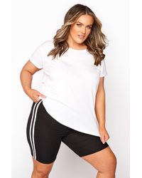 Yours - Side Stripe Cycle Shorts - Lyst
