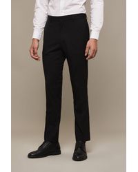 Burton - Skinny Fit Black Smart Trousers - Lyst